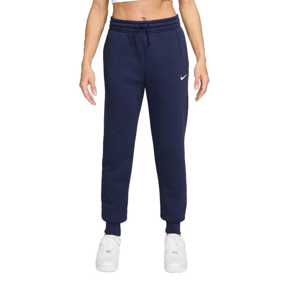 Nike Womens/Ladies Phoenix Fleece Mid Rise Sweatpants / Midnight Navy